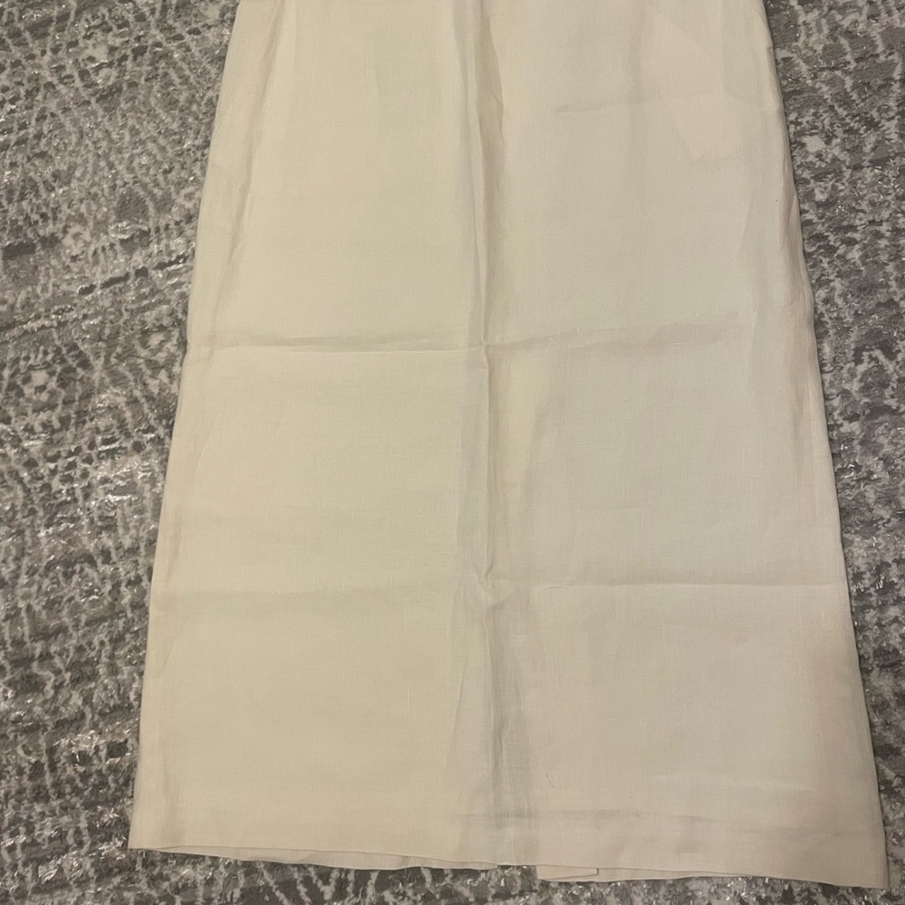 Brooks Brothers Cream Maxi Pencil Skirt for Work